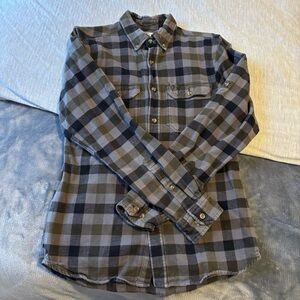 Fjallraven Men's Blue and Gray Checkered Shirt